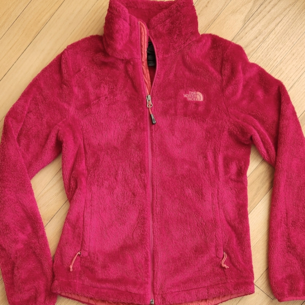 Womens The North Face Full zip Fleece Jacket Small Magenta/Pink